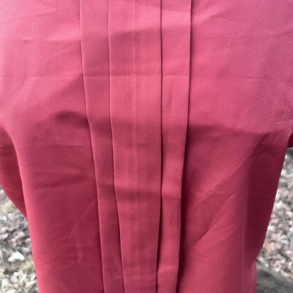 ORARE VINTAGE ORANGE PLEATED BLOUSE WOMENS 14 - Picture 5 of 7